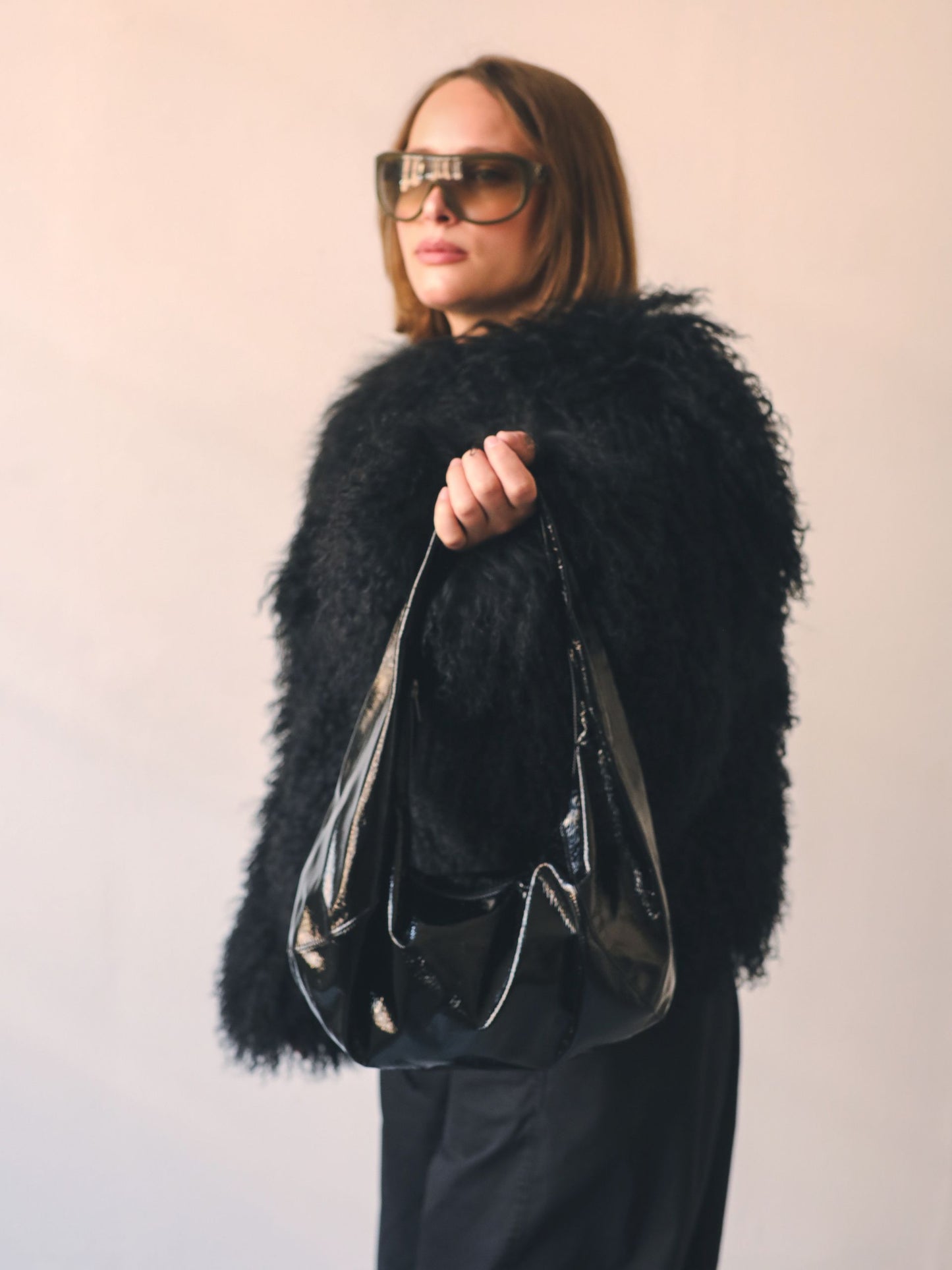Leather Croissant Bag
