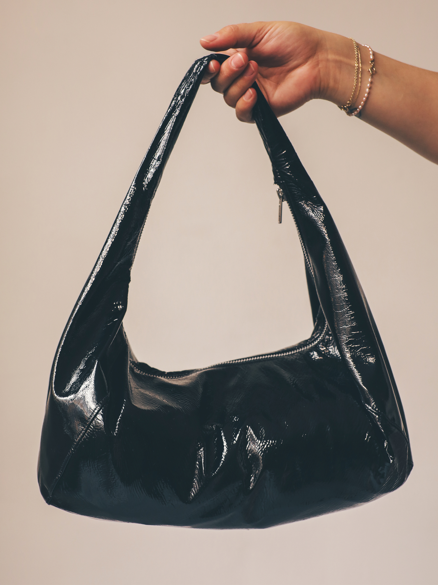 Leather Croissant Bag