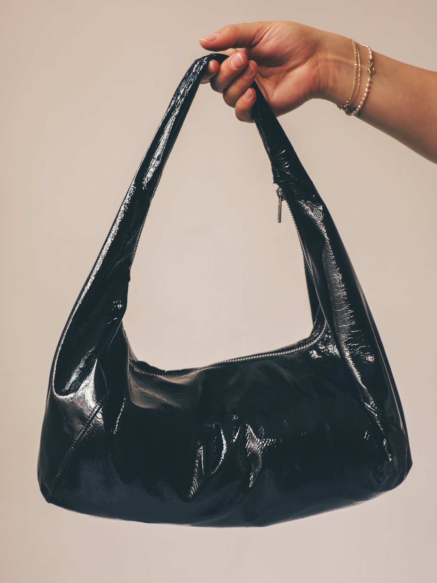 Leather Croissant Bag